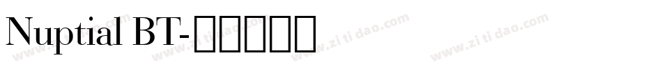 Nuptial BT字体转换